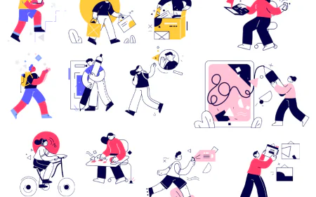 Over 110 modern vector illustrations, perfectly designed for website development