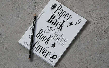 PaperBack Notes Book Cover Mockup