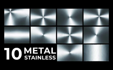 10 Metal Stainless Textures set