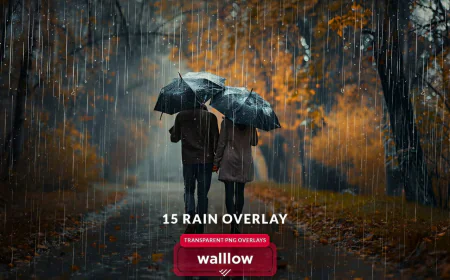 Rain transparent photo overlays rain photo effects