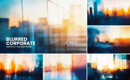 Blurred Corporate Skyscraper Backgrounds