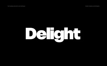 Delight Font Family, Delight Typeface Variable Font Family