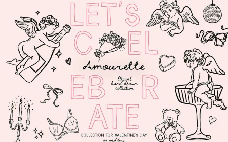 Amourette Hand Drawn Cupids Clipart