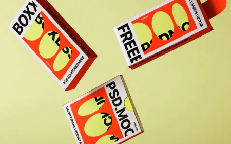 Gravity Product Boxes Branding Mockup