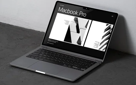 Macbook Pro Showcase Screen Mockup