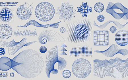 Abstract Technology Elements stock illustration free download