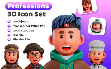 3D Avatar Job Profession Pack free download
