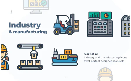 25 industry and manufacturing icon free download