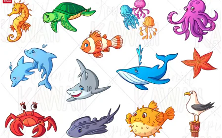 Sea Animals Clip Art free download