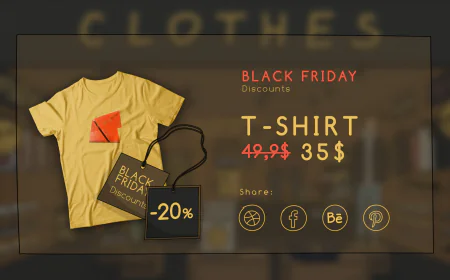 T Shirt sale black friday psd free download
