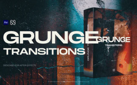Grunge Transitions After Effects Project Files