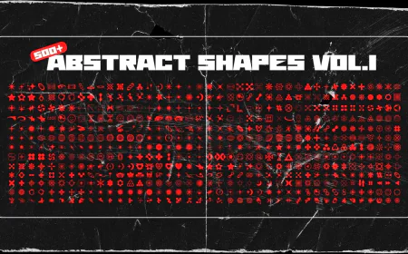 Collection of 50 abstract shapes free download