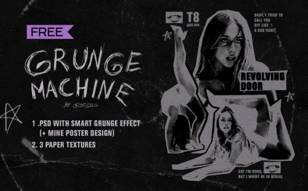 Grunge Machine Effect PSD free download