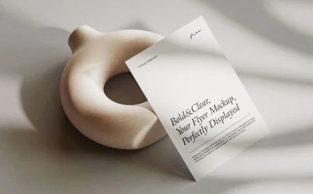 A4 Flyer Mockup free download