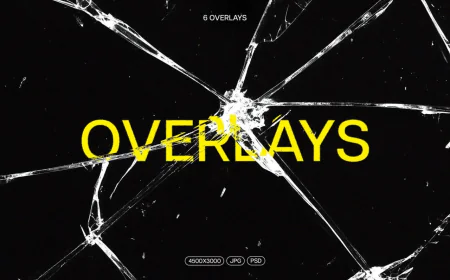 Broken glass overlays (6 pieces) free download