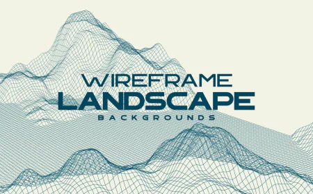Wireframe landscape backgrounds free download