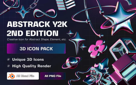 Y2K 3D illustration pack 15 files free download