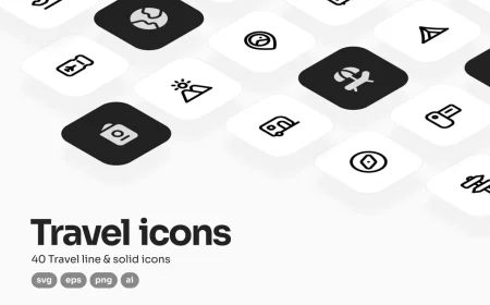 Travel UI Icon Pack free download