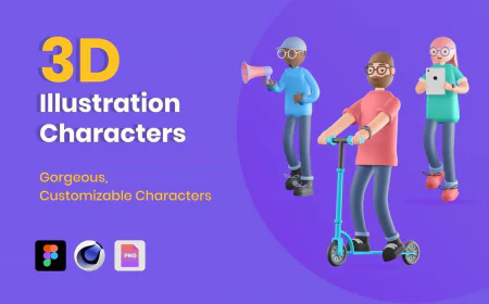 3D Illustration Characters Kit free download