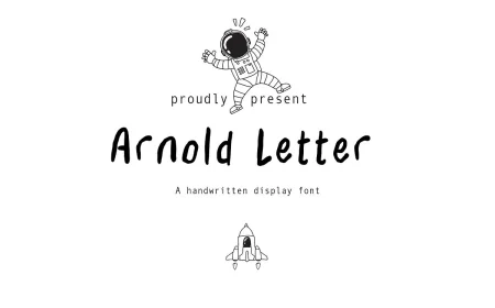 Arnold Letter Handwritten Font free download