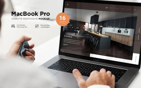 MacBook Pro Responsive Mock-Up set free download