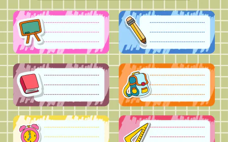 Notebook labels free download