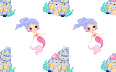 Cute lovely summer seamless vector pattern background free download