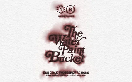 The Water Paint Bucket PSD action