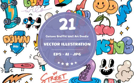 Cartoon Graffiti Wall Art Doodles free download