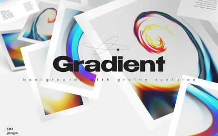 90 Gradient Backgrounds with Grain Texture free download