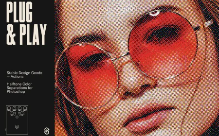 Plug & Play - Halftone PSD Action free download