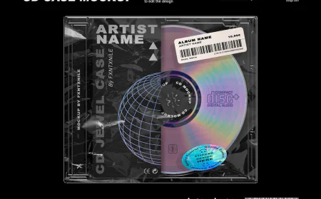 CD Jewel Case Mockup free download