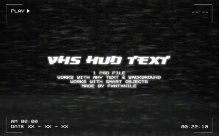 VHS Hud Effect PSD File