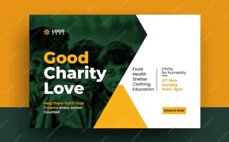 Charity Postcard Templates Design free download