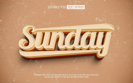 Retro Vintage editable PSD Text Effect