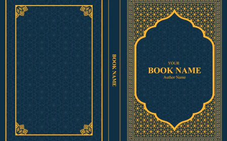 Book Cover For Islamic Book Editable Vector Design