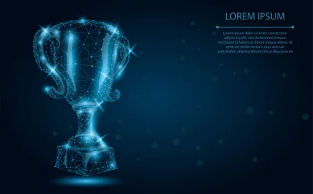 A trophy made of a spider web