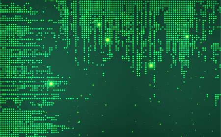 Abstract Digital Award Cup Futuristic SciFi Trophy Illustration