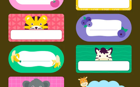 Set of planner stickers vector