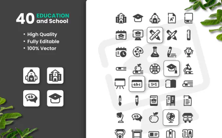 Education And School Icons free download