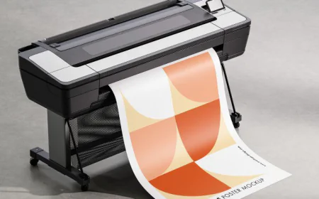 Printing poster mockup free download