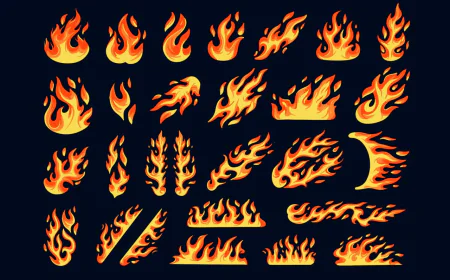 Fire Flame Illustrations free download