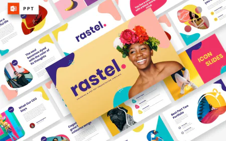 RASTEL - Colorful & Pop Art Powerpoint Template