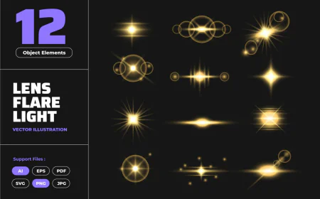 Optical camera flash lens flare light effect free download