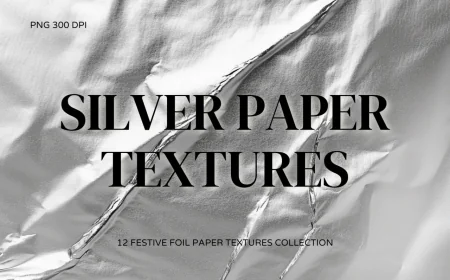 Silver Foil Paper Textures free download