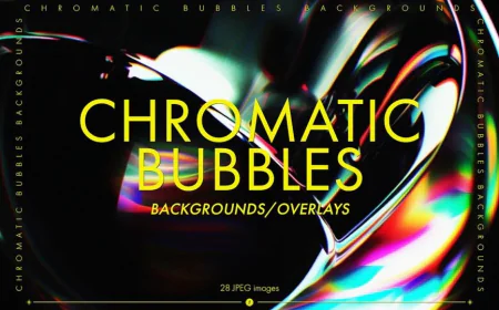 Chromatic Bubble Backgrounds and Overlays free download