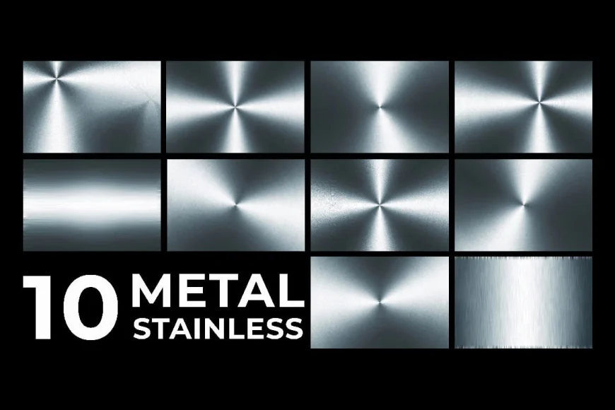 10 Metal Stainless Textures set