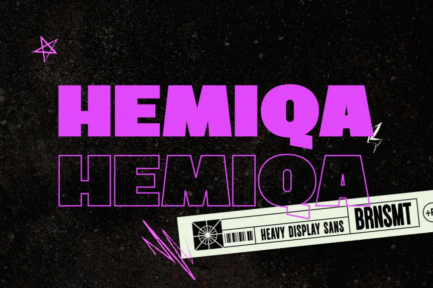 Hemiqa - A Heavy Sans Serif Font