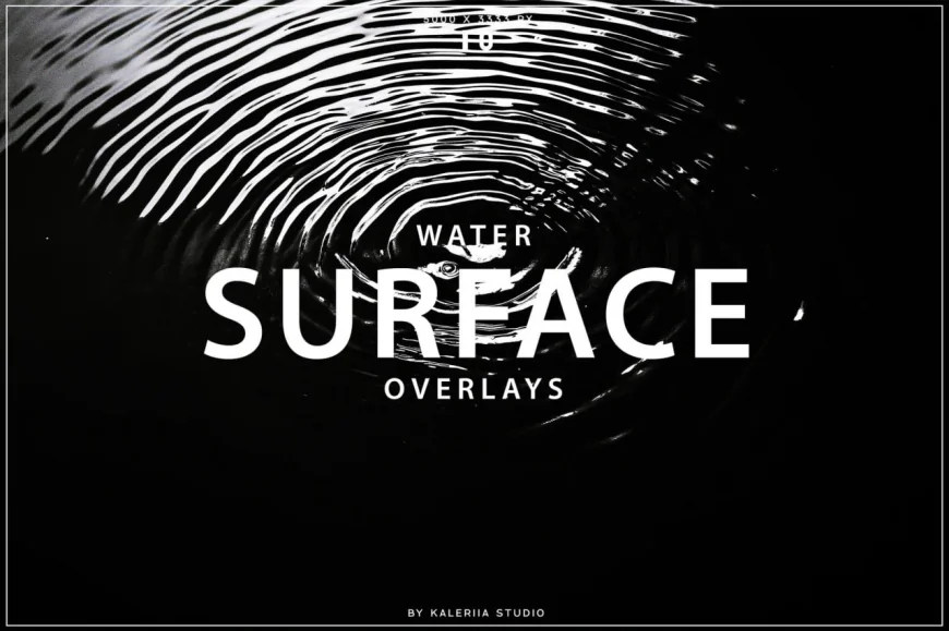 Water Surface Overlays, 10 water ripple overlays
