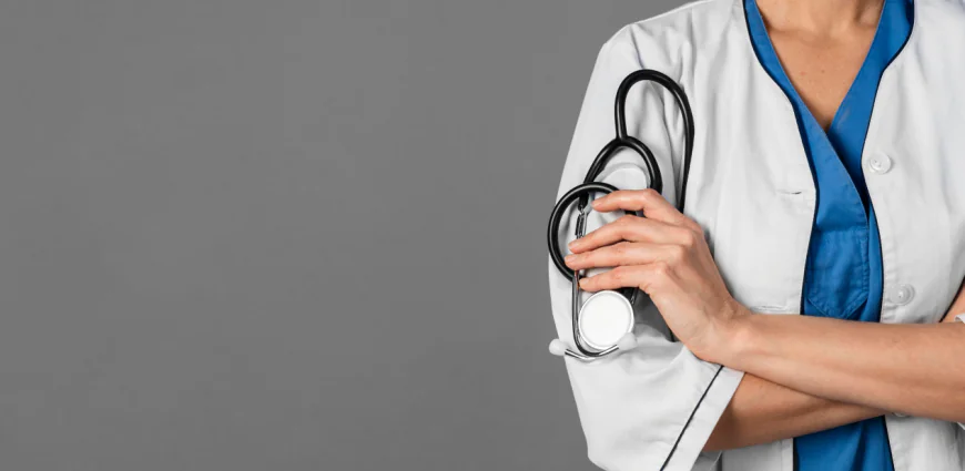 4 high quality doctor photos, doctor standing with his arms crossed